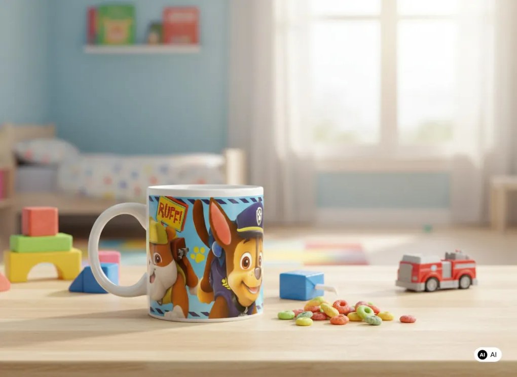 Mancs Őrjárat Boy Icons porcelán bögre 235 ml (8 oz) Díszdobozban