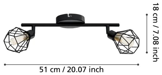 Eglo 32766 - LED Spotlámpa ZAPATA 2xG9/3W/230V