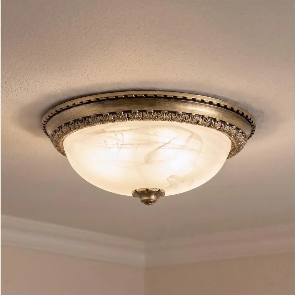 Brilagi - FRESCO mennyezeti lámpa 2xE27/40W/230V átm. 30 cm sárgaréz