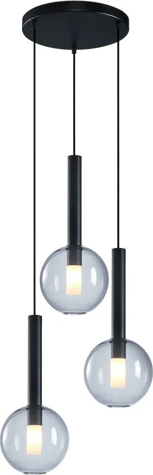 MILAGRO ML0333 NIKO Többágú Függesztett Lámpa Fekete G9 IP20