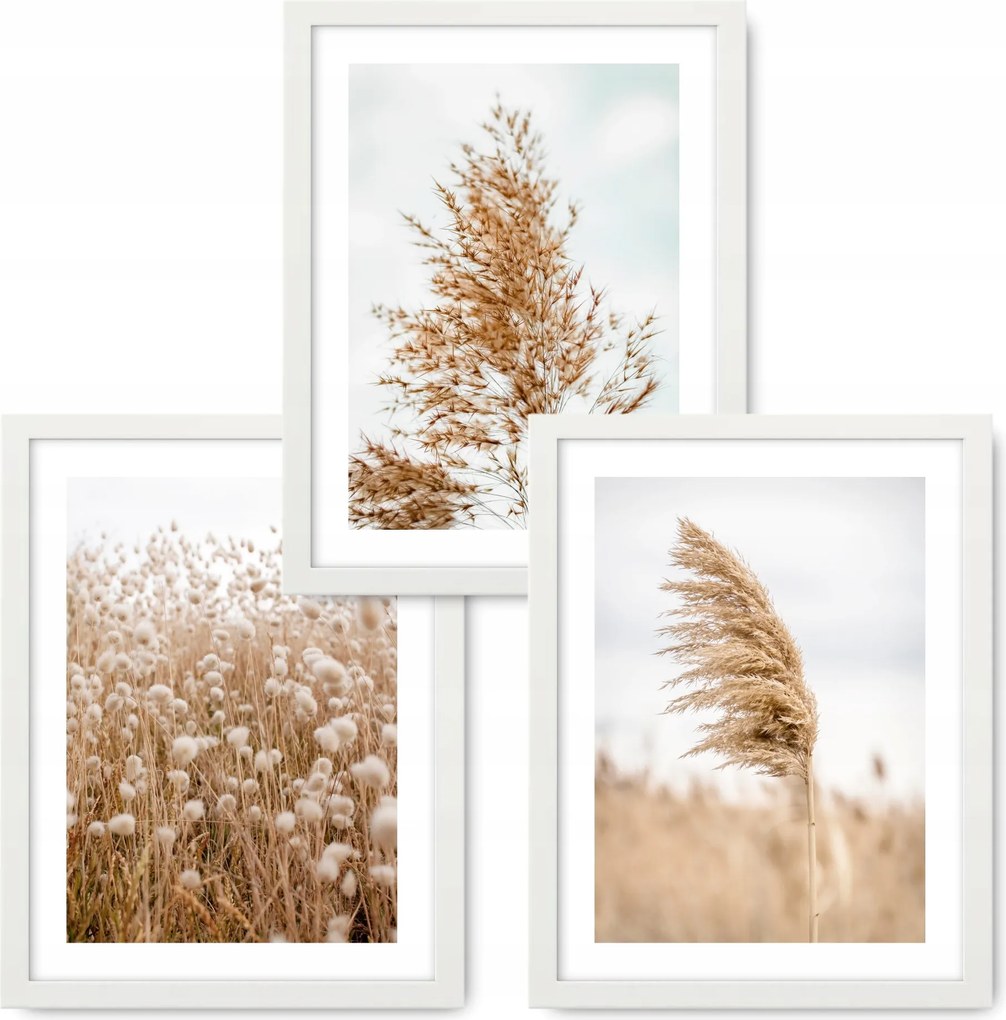 Boho 3 kép 33x43 Természet Fű keret Ikea #11
