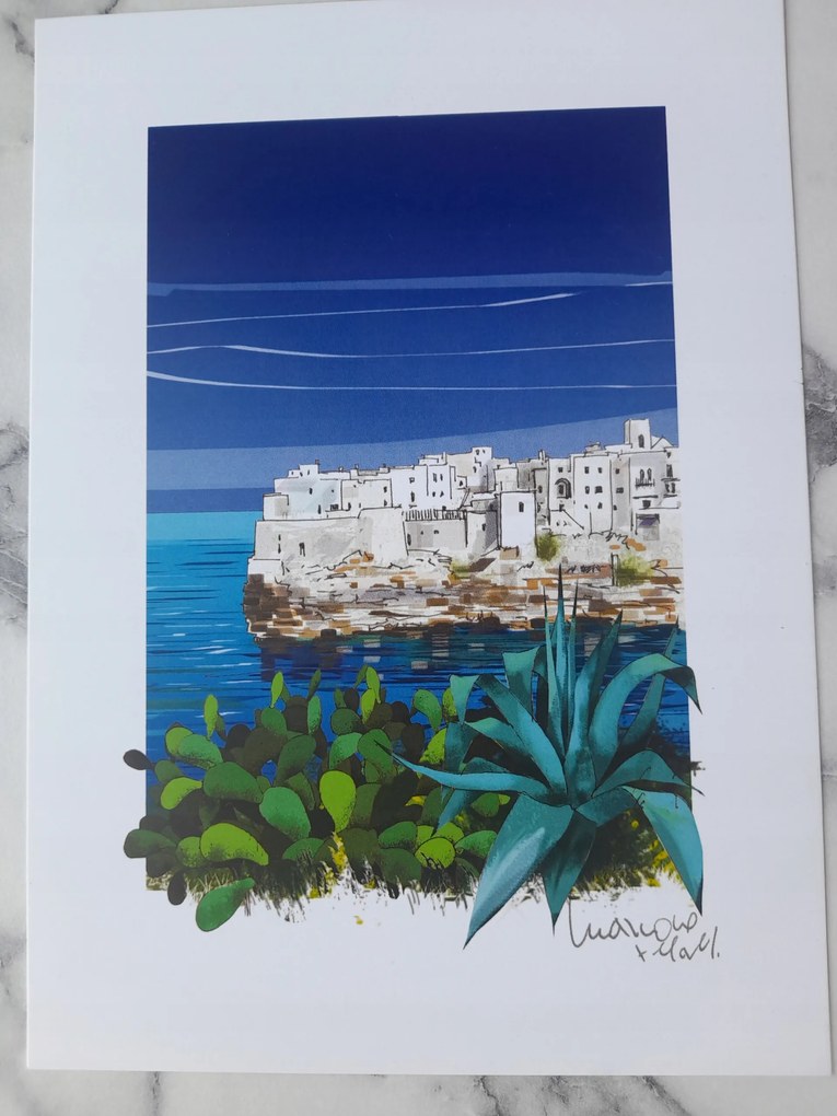 Grafika Keret Olaszország Italia Puglia 2