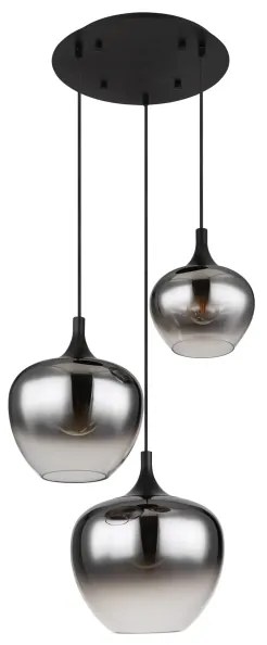 Globo 15548-3H - Csillár zsinóron MAXY 3xE27/40W/230V fekete