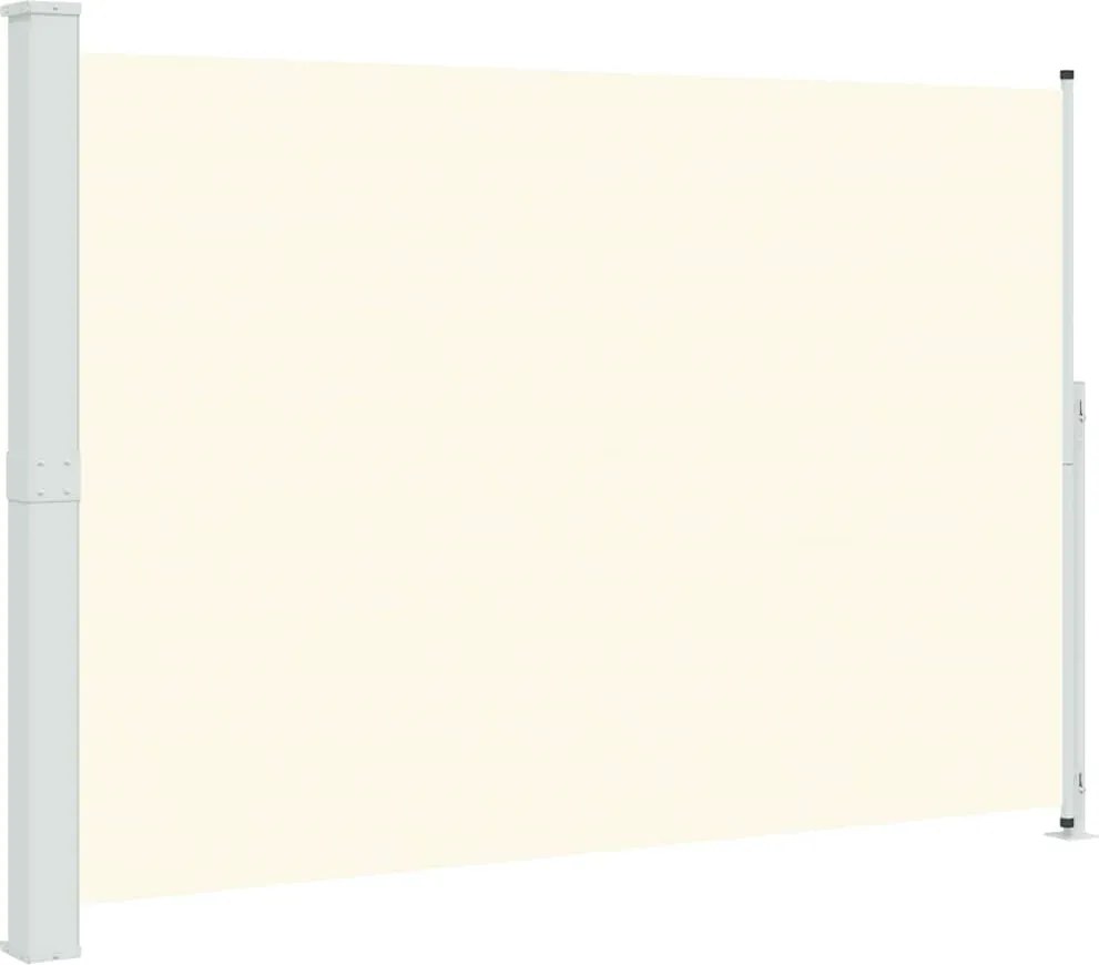vidaXL krémszínű behúzható oldalsó terasznapellenző 200 x 300 cm