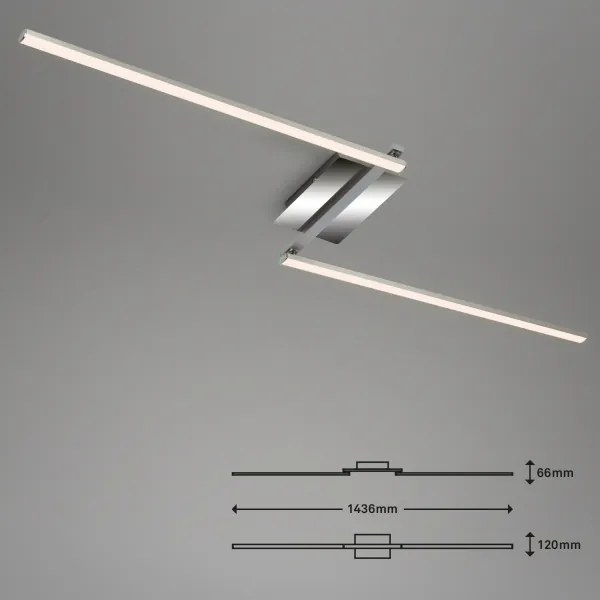 Briloner 3500-018 - LED Felületre szerelhető csillár STAFF 2xLED/6W/230V