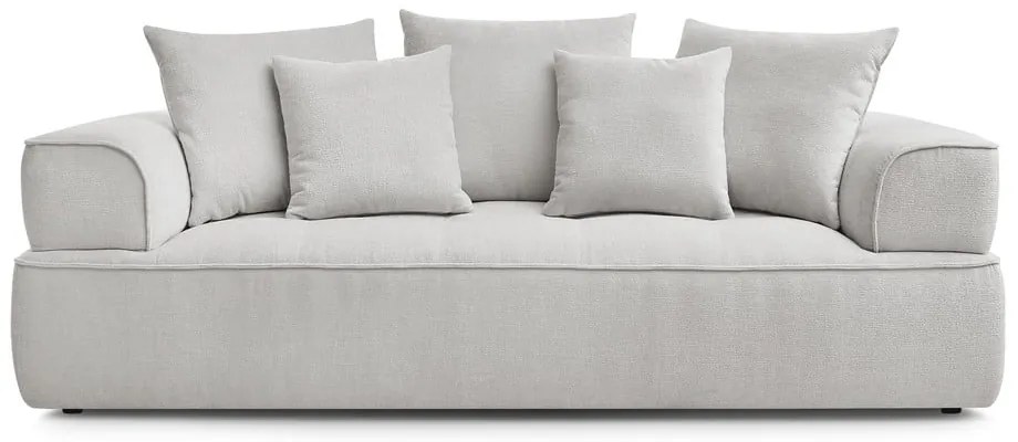 Világosszürke zsenília kanapé 237 cm Whesley – Bobochic Paris