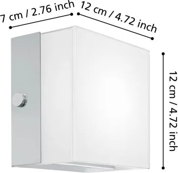Eglo 95747 - LED fali lámpa ALEA 2 LED/3,7W/230V