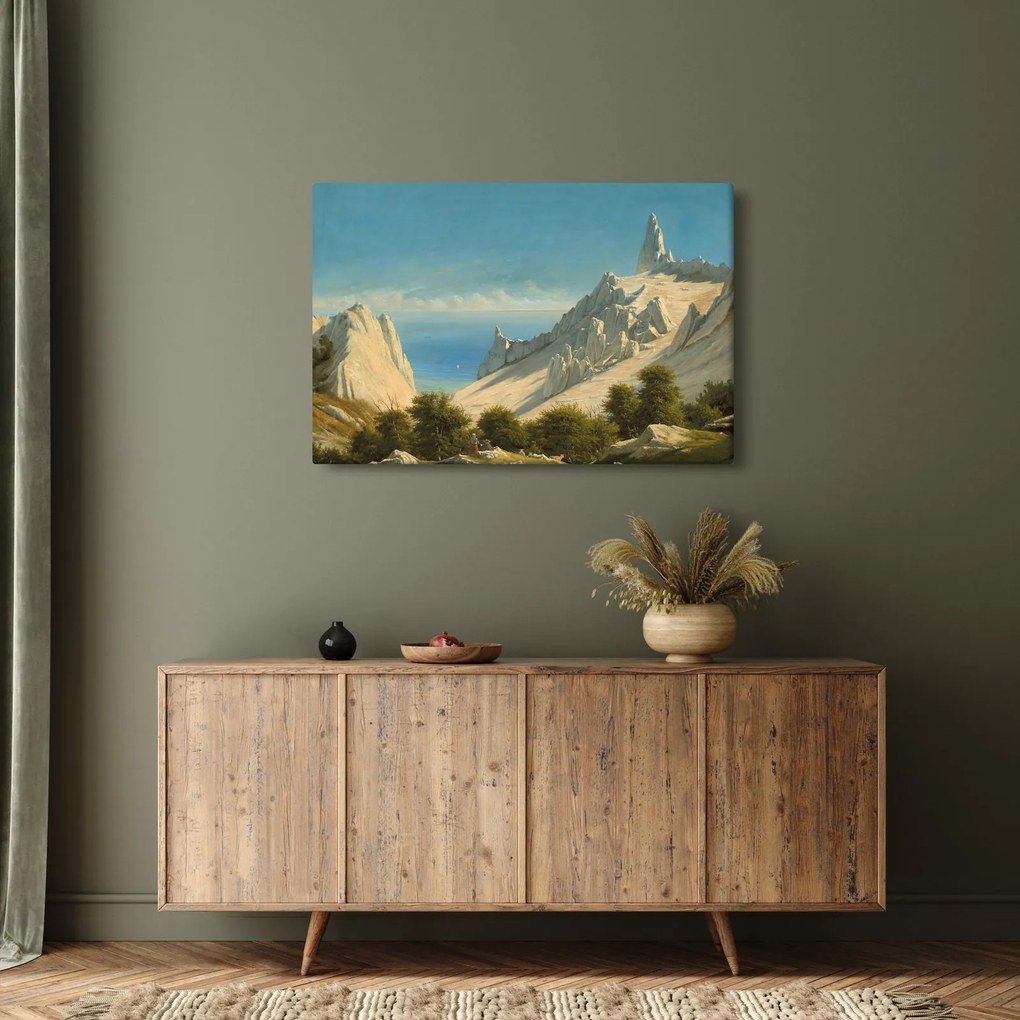Kép - Georg Emil Libert, View of Sommerspiret, the Cliffs of Møn, reprodukciók (90x60 cm)