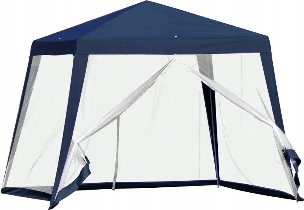 Kerti Pavilon Sátor 3x3m Pavilon 4 Falú Napellenző Szúnyogháló