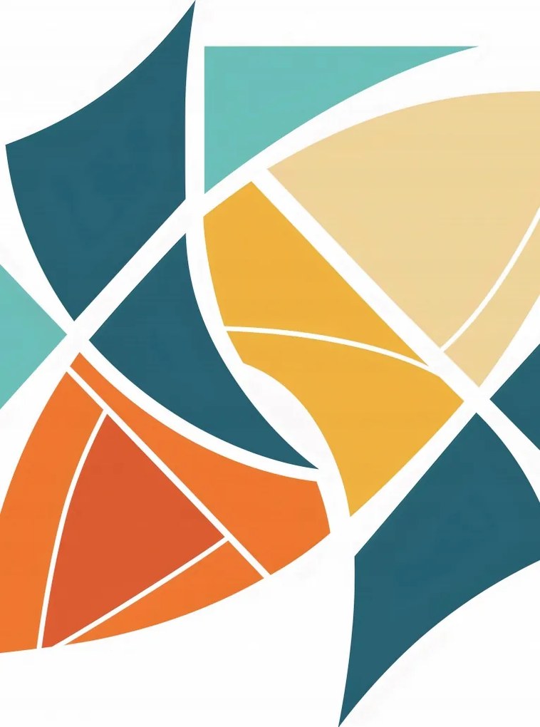 Poszter 39,5x55cm Szél geometria