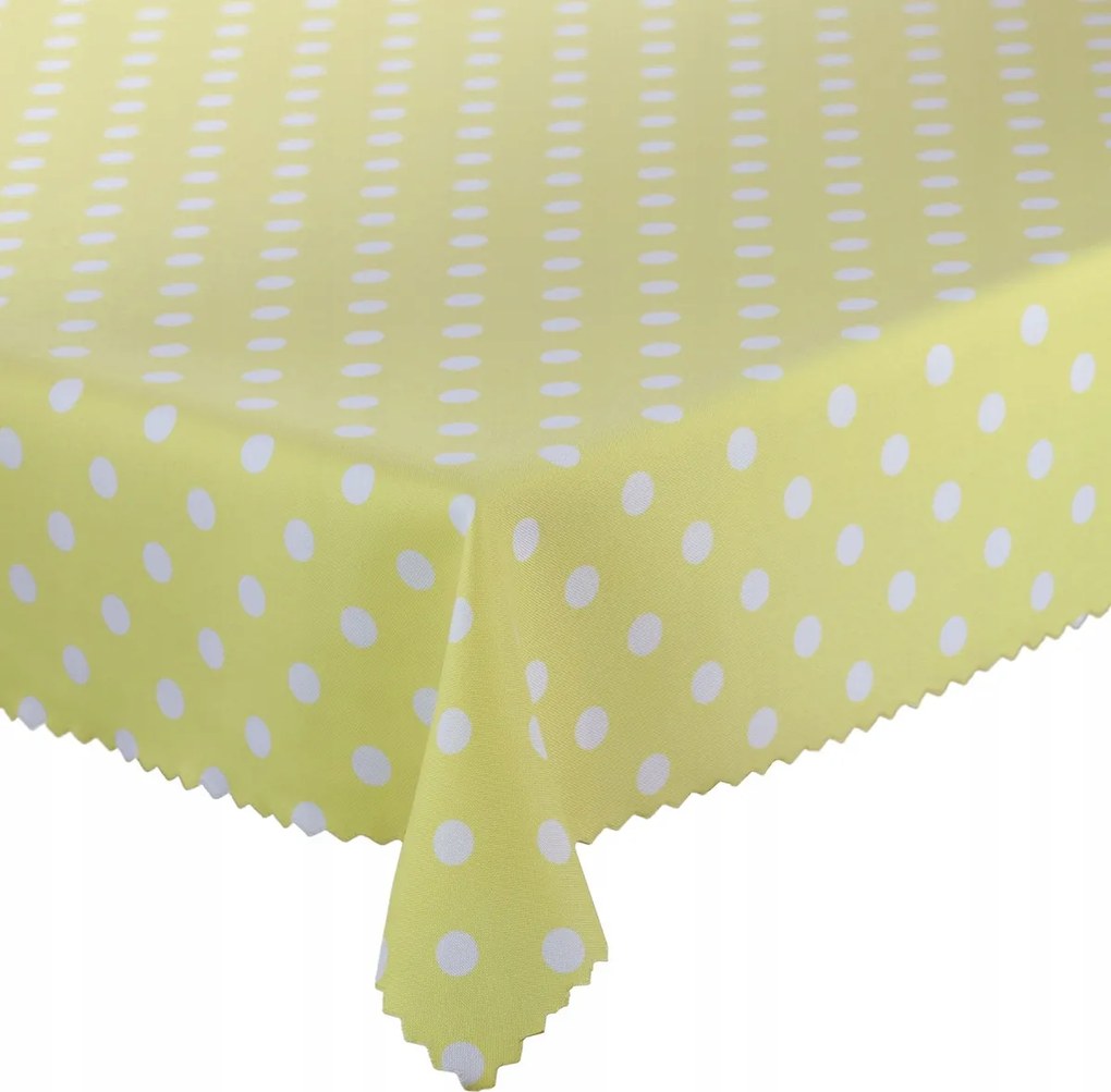 Abrosz Foltálló Pöttyös Sárga 140x180 cm