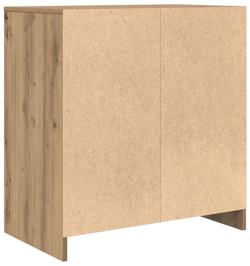 Büfé Tömör tölgy 70x41x75 cm Szerelt fa