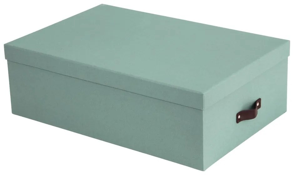 Mentazöld fedeles karton tárolódoboz szett 3 db-os 31x47x15 cm Inge – Bigso Box of Sweden