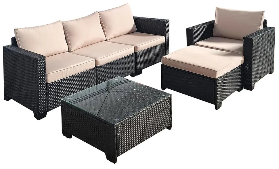 Avenberg ROVERO 6 részes rattan kerti bútor szett