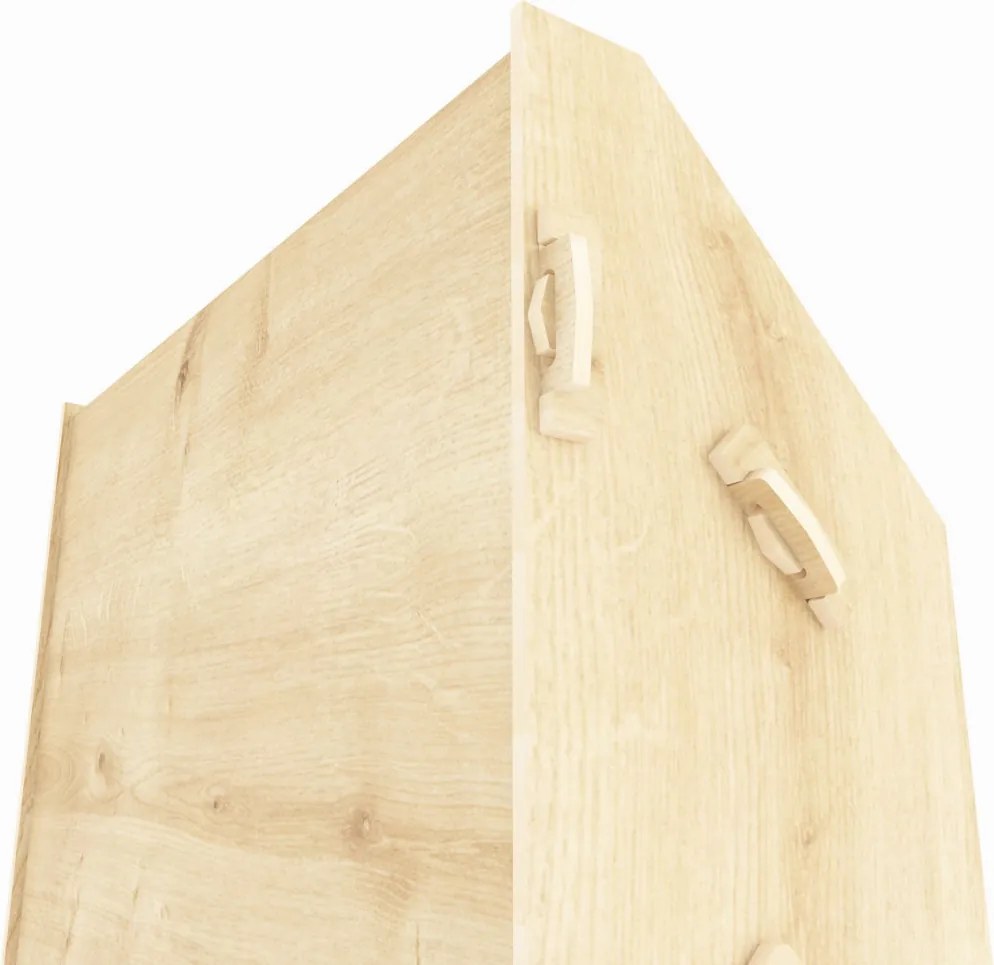 Aros könyvespolc, tölgy, 61,5 cm