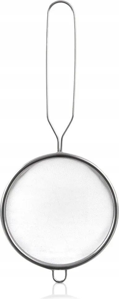 Konyhai szűrő acél cédrusfa szita lecsepegtető fogantyúval 10 cm