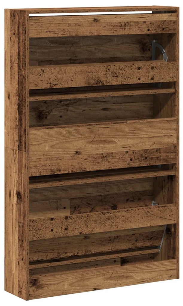 Cipőtartó Régi Fa 80x21x125,5 cm Mérnöki Fa