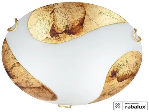 RÁBALUX 1941 ART GOLD Ufo Lámpa Fehér E27 IP20
