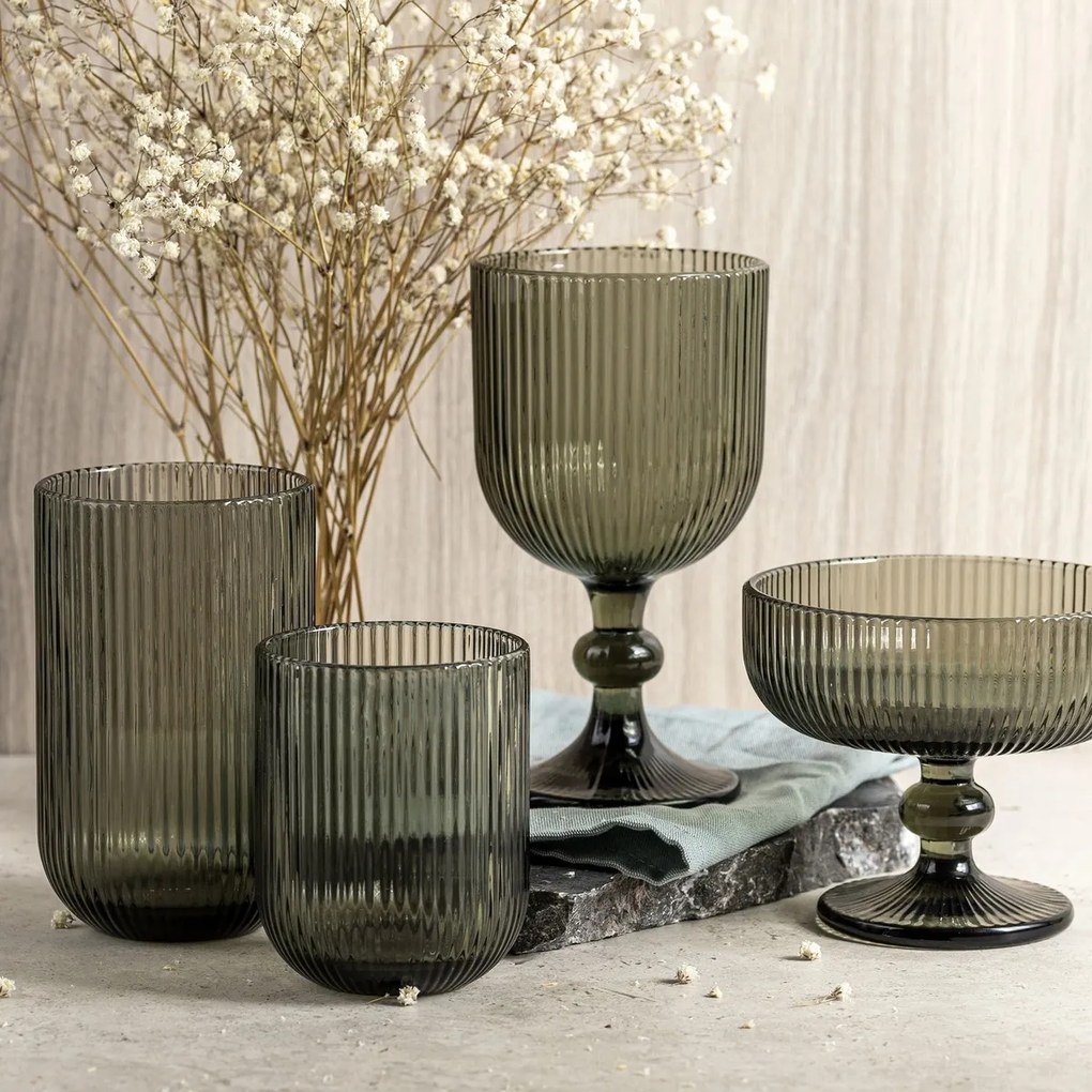 Florina Vacanza 430 ml long drink pohár, szürke