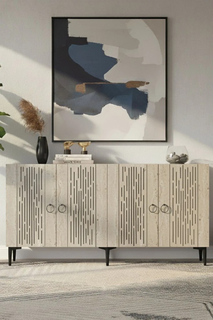 Rain 150 - White, Travertine