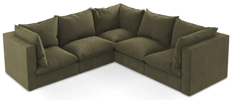 Khaki sarokkanapé Manao – Makamii