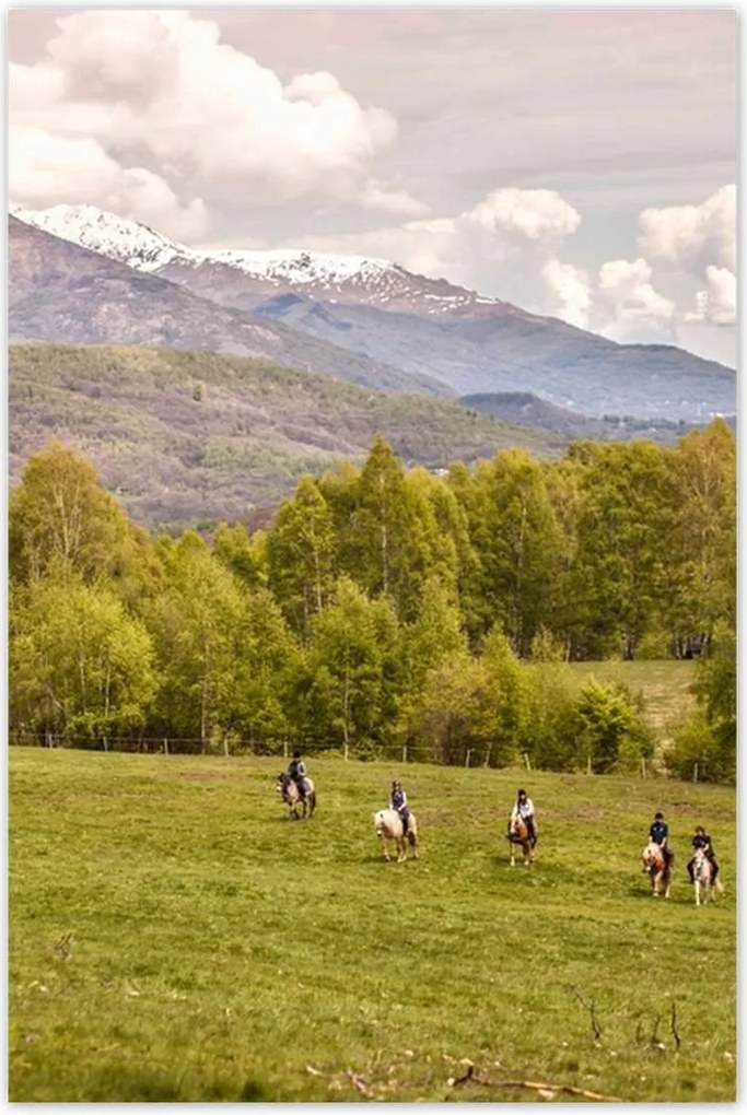 Poszterek 60x90 Lovas kirándulás a hegyekbe