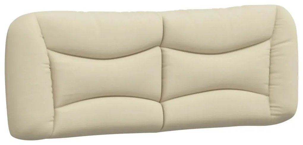krémszínű szövet fejtámla párna 120 cm