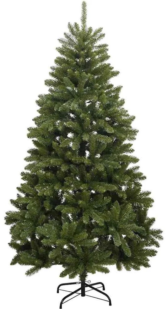 Mű karácsonyfa 300 LED-del állvánnyal Zöld 240 cm PVC és fém