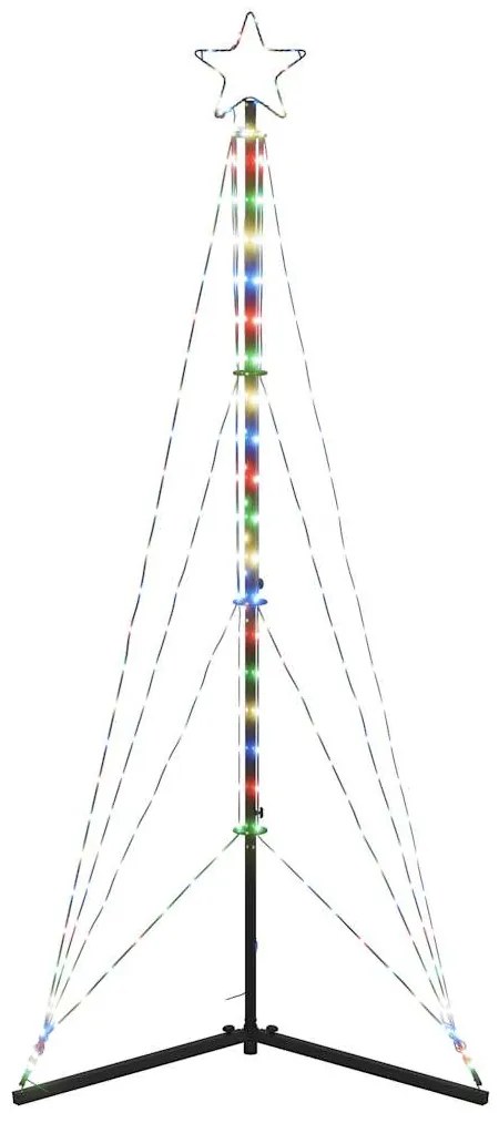 színes LED karácsonyfa 363 LED 182 cm