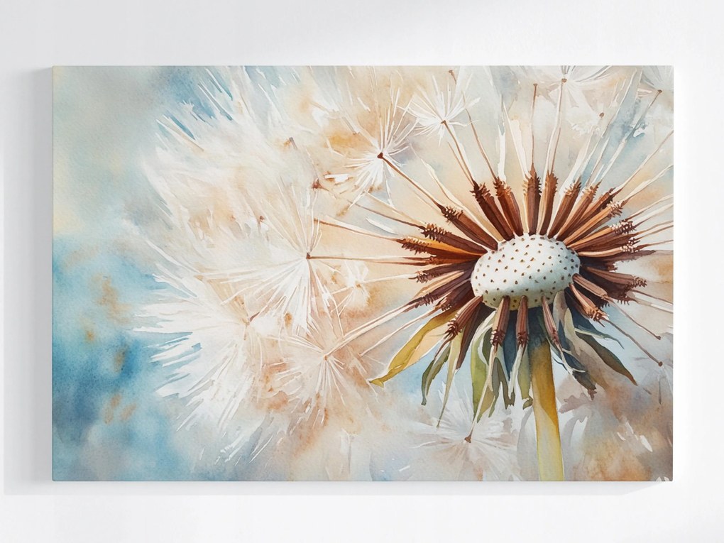 Vászonkép Canvas Pitypang Virág Makró Természet Zöld 60x40