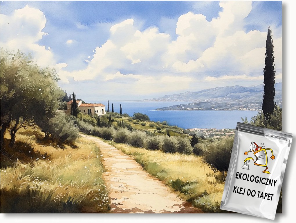 Fotótapéta Flizelina Tájkép Olaszország Toszkána Villa Tenger Nyár 416x254 ragasztó