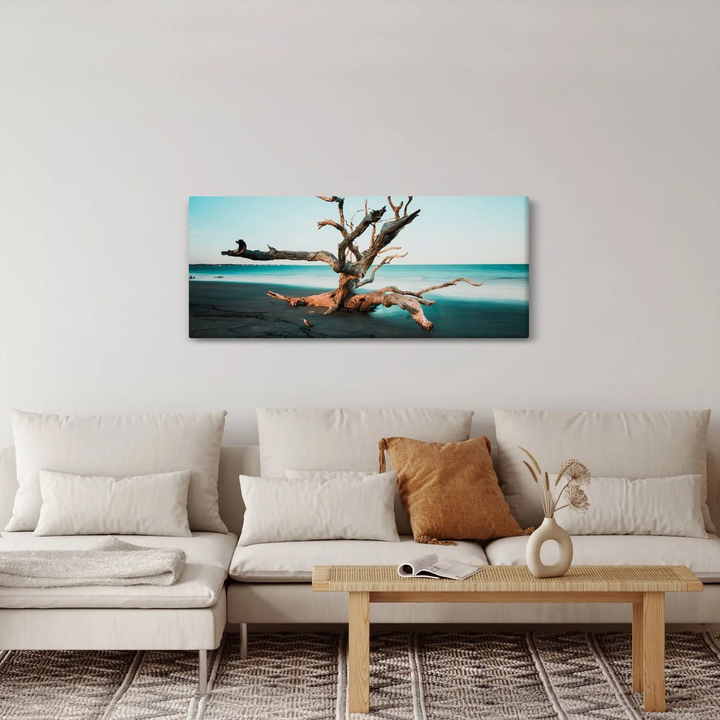 Kép - Úszó a tengerparton (120x50 cm)