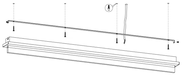 Eglo 98494 - LED mennyezeti lámpa SPADAFORA LED/25W/230V