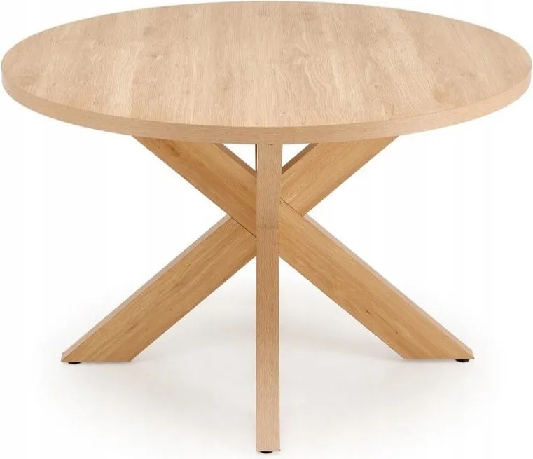 Kerek étkezőasztal konyha nappali barna természetes modern Morus