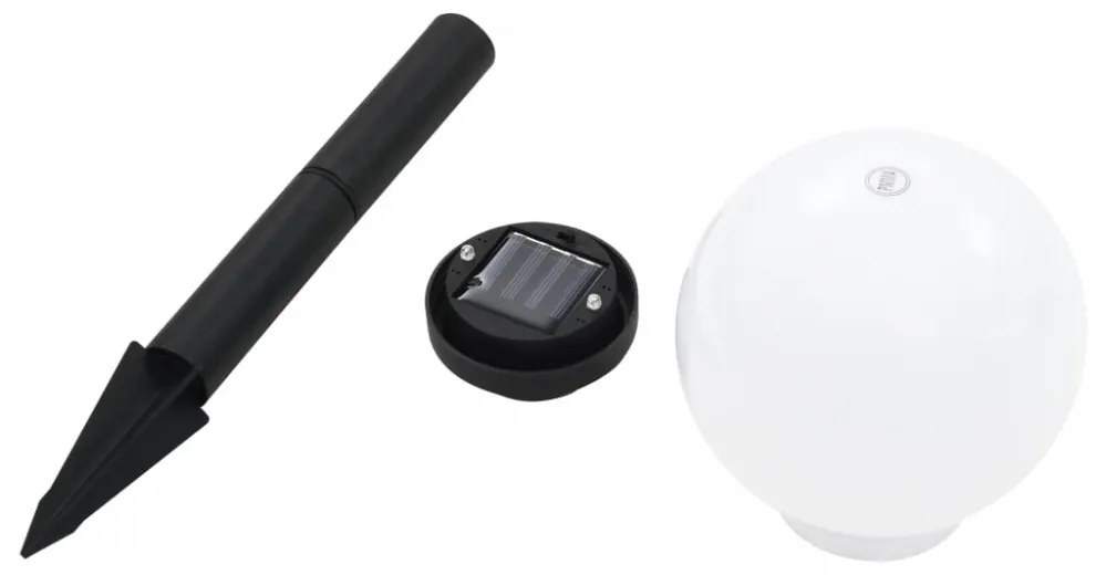 8 db napelemes kültéri LED gömblámpa 15 cm RGB