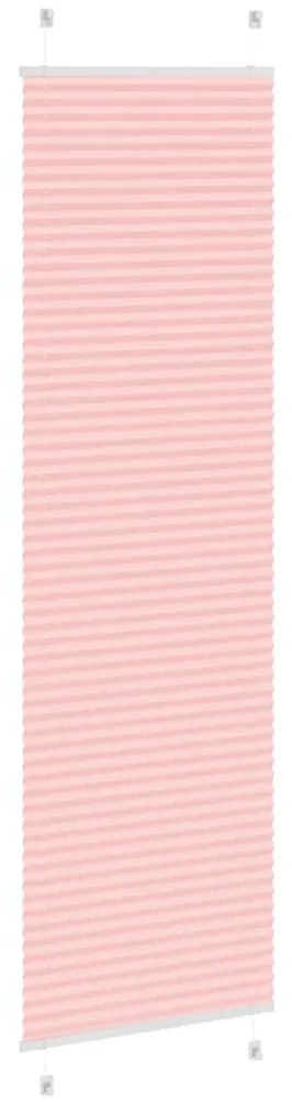 pliszírozott redőny rózsaszín 55x200 cm szövetszélesség 54,4 cm