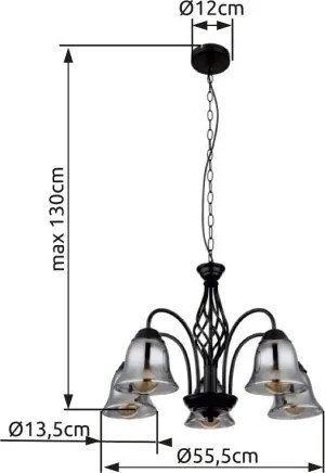 GLOBO 60298-5H GONNY Modern Csillár IP20