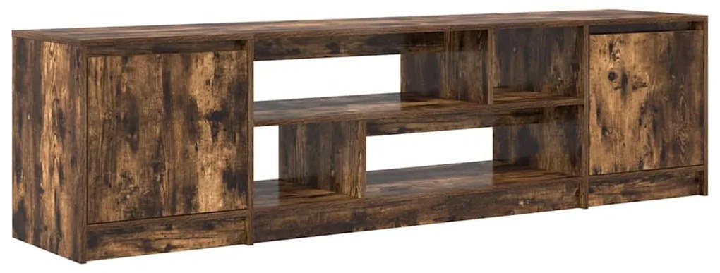 füstös tölgy színű szerelt fa TV-szekrény 188,5x41x50 cm