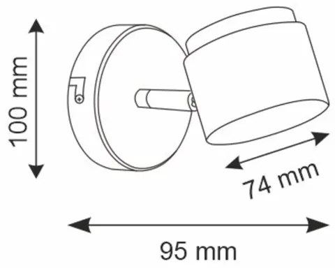LED Fali spotlámpa KUBIK LED/4,2W/230V fehér