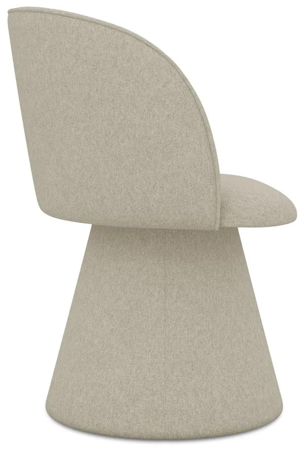 Bézs kárpitozott étkezőfotel Maia – Makamii