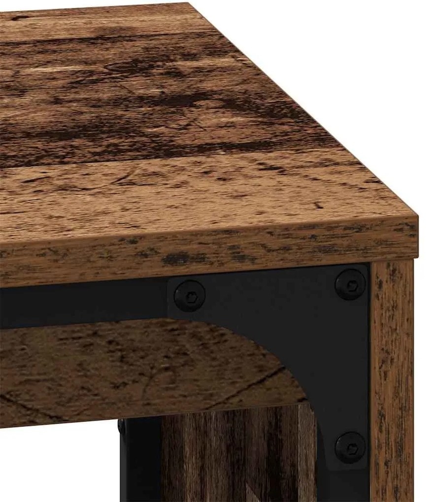 Fészkelt Kávézó Asztal 3 pcs Régi fa 60 x 35 x 56 cm Faanyag