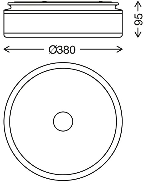Briloner 3454-115 - LED Mennyezeti lámpa BLOCK LED/18W/230V
