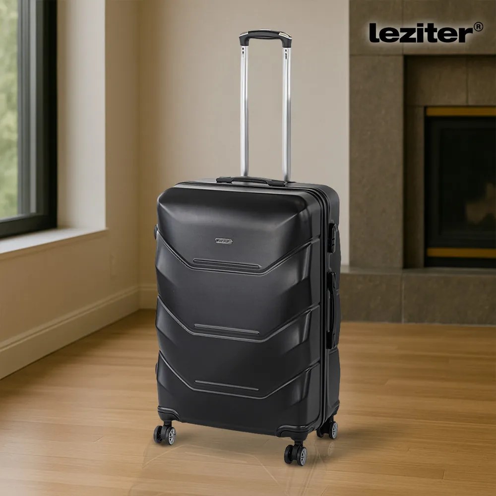 TraveLux Max IX gurulós bőrönd szett fekete