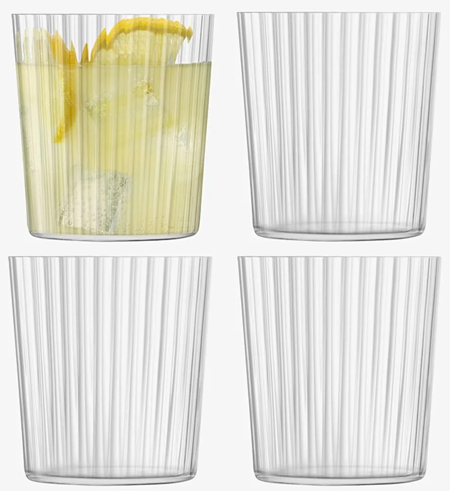 Sklenice Gio Line, 390 ml, čirá, set 4 ks - LSA International