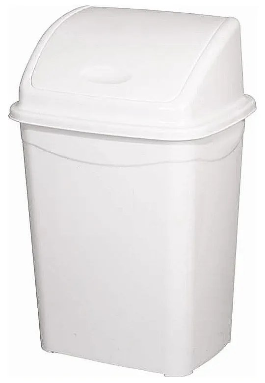 Planet Billenőfedeles szemetes kuka, műanyag, luxury fehér, 9 L