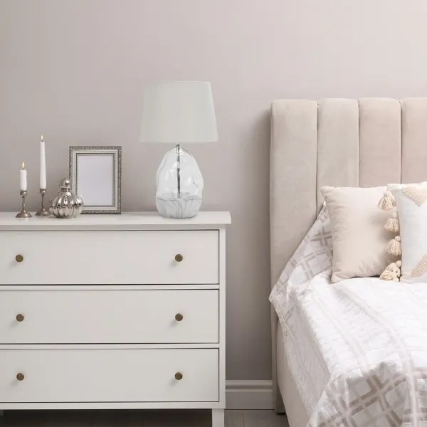 Rabalux 74227 - Asztali lámpa APOLONIA 1xE27/40W/230V fehér