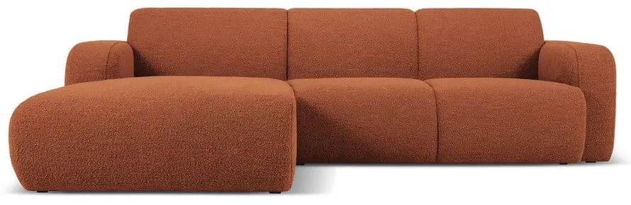 Barna buklé sarokkanapé (bal oldali) Molino – Micadoni Home