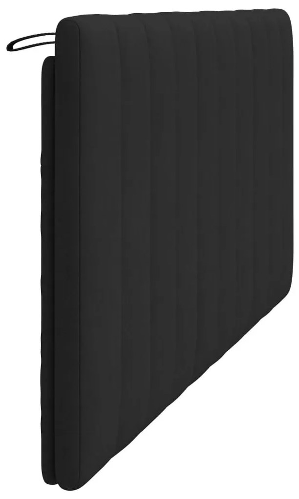 fekete bársony fejtámla párna Hanko 180 cm