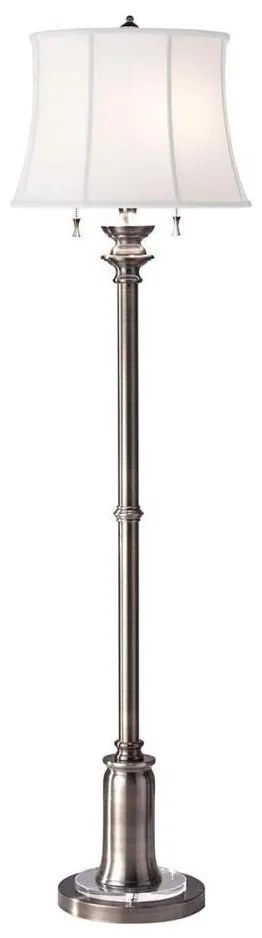 Feiss FE-STATEROOM-FL-AN - Állólámpa STATEROOM 2xE27/60W/230V ezüst