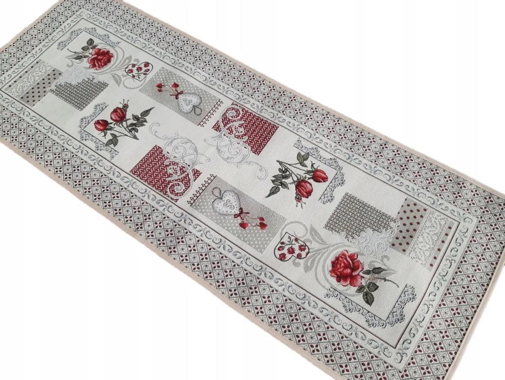 Patchwork de Roses futópad 40x100 cm, rózsamintás Tavaszi hangulat